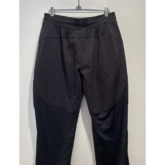 Gymshark Tapered Leg Pants Men’s Size Small Pull On Textured Black Athletic Zip - Picture 7 of 10